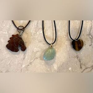 3 Gemstone Necklaces